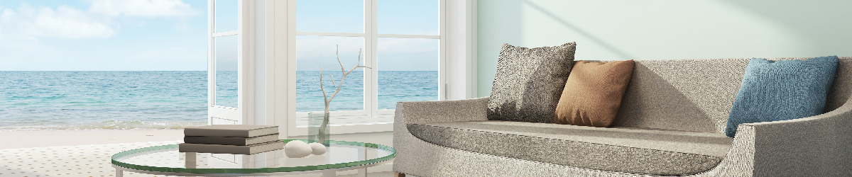 Cuidur - Vista del mar desde el salón - casa fresca